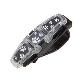 Roane Concepts Pack of 2 Universal Sun Visor Sunglass/Glasses Holder Clip in 7 Color Option (Dog Paw)