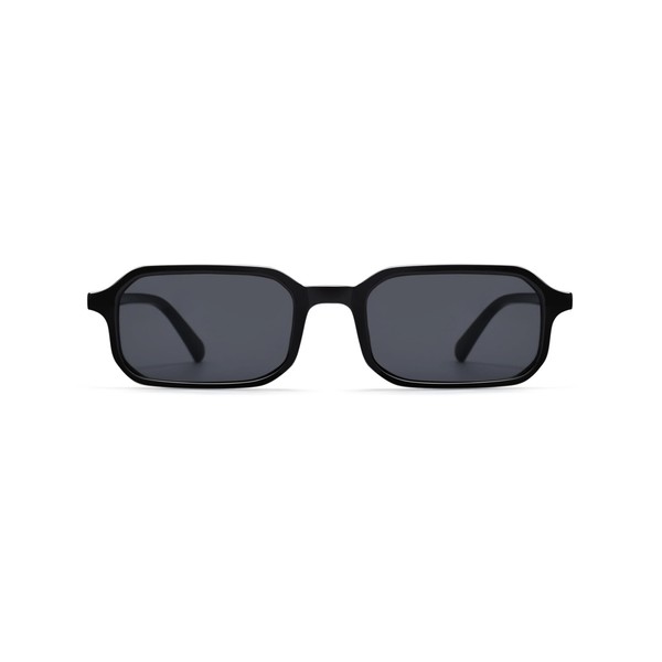 Appassal Retro Narrow Rectangle Sunglasses Womens Mens 90s Skinny Sunnies