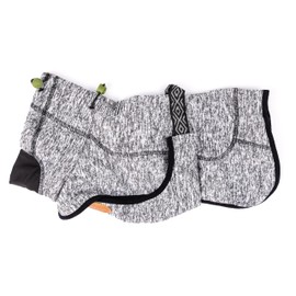 Wilderdog Fleece Dog Jacket with Neoprene Neck Gaiter - Large - Pacific Blue