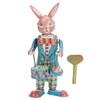 Rabbit Clockwork Toy Retro Metal Swinging Drumming Rabbit Wind Up