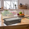 Rainmae 3Pcs Flatware Tray with Lid and Drainer, Large Plastic