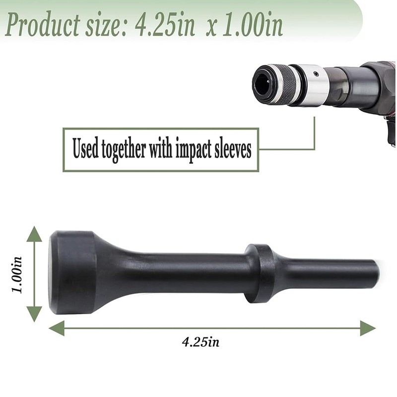 Ginobili Pneumatic Hammer 4-Inch Smoothing Air Hammer Bits, 2pcs for