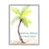 Stupell Industries Tropical Breeze & Palm Trees Phrase Soft Beach,