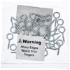 Merriway BH00102 (30 Pcs) Screw-In Eyes, Bright Zinc Plated Steel