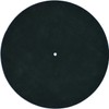 Genuine Leather Turntable Platter Mat - Forest Green Suede