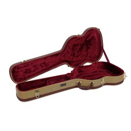Crossrock SG Guitar Case, Multi-layer Wood Case, Arch-top Style, Vinyl Tweed