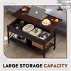 WLIVE Coffee Table, 41.3" Lift Top Coffee Table with 4