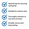 GET SET DIY Galvanised Clout Nails 13mm - Roofing Felt
