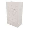 20pcs Tea Light Candle Bag Flame Retardant Reusable Heart Shape