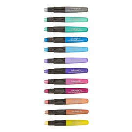 KINGART 581-12 Metallic GEL STICK Set, Artist Pigment Crayons, 12 Rich Metallic Colors, Water Soluble, Creamy, and Odorless, Use on Paper, Wood, Canvas and more