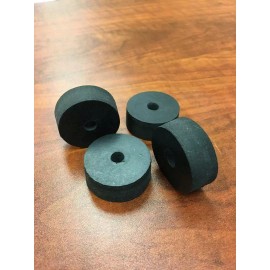 Unbranded Neoprene Rubber Washer Spacer 1-1/4" OD x 1/4" ID x 3/8" thick 4 Pack