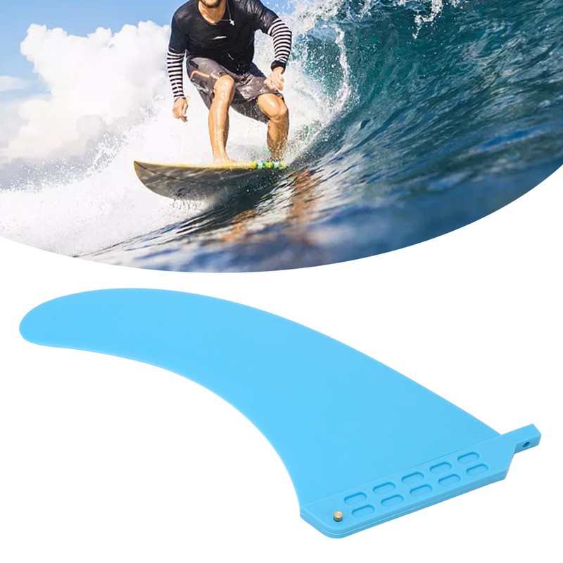 Surf Fin PVC 7.9in Blue Flexible Professional Surfboard Fin for