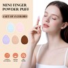 GGUFAY 10 Pieces Mini Powder Puff Powder Puff Finger Makeup