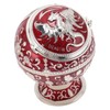 Ball Ashtray with Windproof Lid Retro Dragon Stereoscopic Relief Zinc