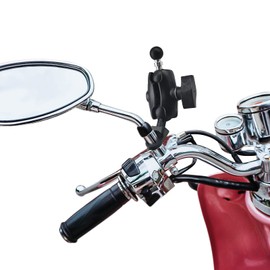 iHYTOON Aluminum Alloy Ball Mount Base 60mm Double Socket Arm with 1 inch Ball Adapters Bracket Compatible with Ram Mounts 1" Ball Socket Arms (H-L601210)