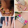 Bxwoum 100PCS Letter Beads Acrylic Alphabet Beads for Jewelry Making