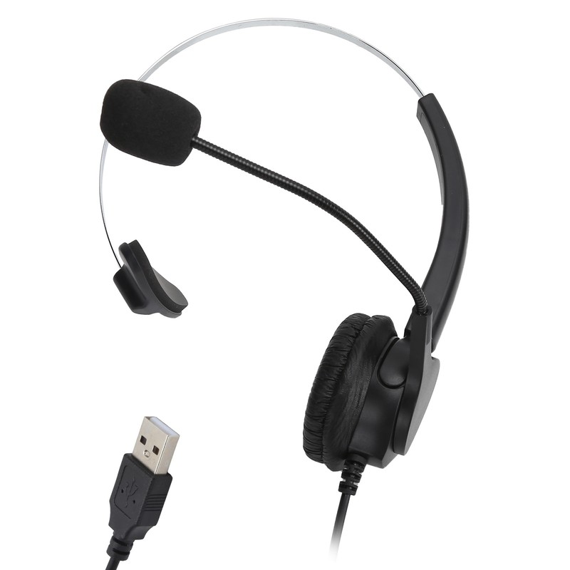 USB Headset with Microphone Noise Reduction Audio Control for Business