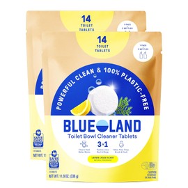 Eco-Friendly Toilet Bowl Cleaner Tablets - Lemon Cedar Scent