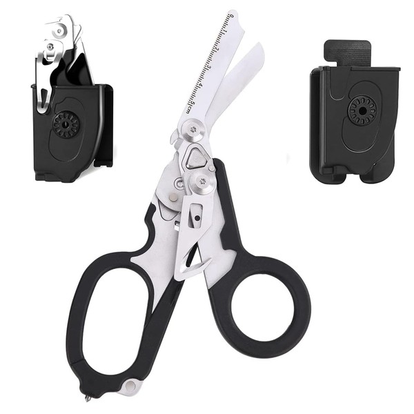 NCZCDZSW Trauma Scissors Multitool Rescue Scissors with 6 Practical Functions