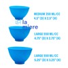 LA MIERE Autoclavable Light Blue Silicone Flexible Dental Mixing Bowl,