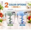 900ml Manual Food Chopper for Meal Prep – Stainless Steel