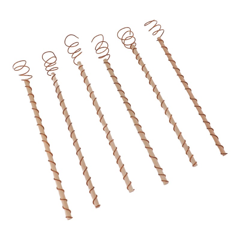 6PCS Electroculture Stakes Stable Support Garden Antenna Copper Coil for