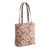Vera Bradley Premium Cotton Small Original Zip Tote Bag, Blooming