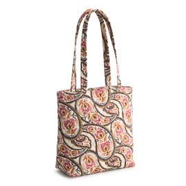 Vera Bradley Premium Cotton Small Original Zip Tote Bag, Blooming Paisley