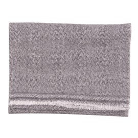 yanopurna Unisex Cashmere Scarf - Hand-Woven Stole Made of 100% Cashmere Wool - Herringbone Pattern Warm Wrap Scarf, Neck Scarf, Head Wrap Cashmere Scarf for Men and Women - Made in Nepal, Dark Grey
