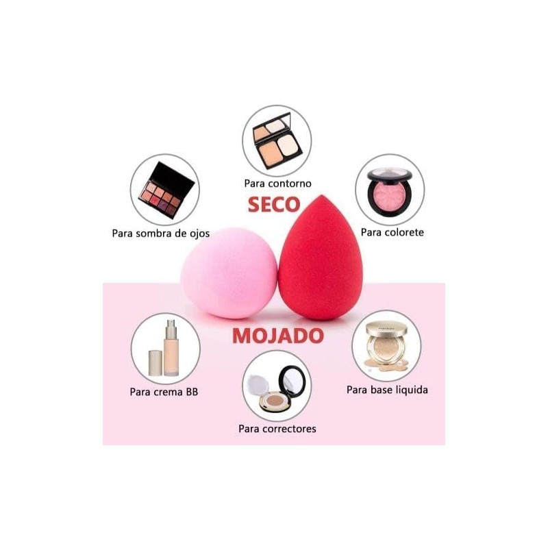 dannad beauty Set de Esponjas para Maquillaje, Beauty Blenders y