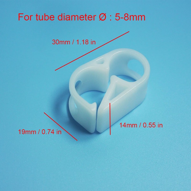 Plastic Tubing Clamps Tube Clamp 0.196-0.314 Inch Tube Laboratory Pinch