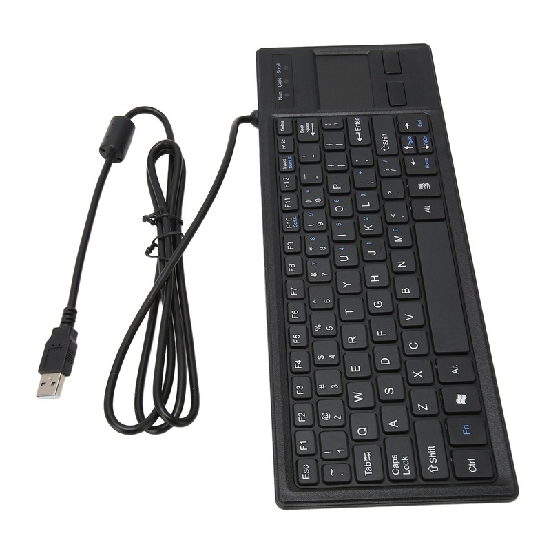 K 800 Keyboard with Touchpad Wired Ultra Thin Mini Compact