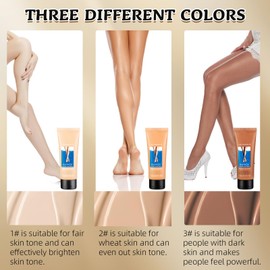 PTOSYAPE Leg Makeup To Cover Veins，Tattoo Cover Up Makeup，Long Lasting & Sweatproof Tattoos, Body Make-Up For Legs, Waterproof Body Makeup For Scars (1#)