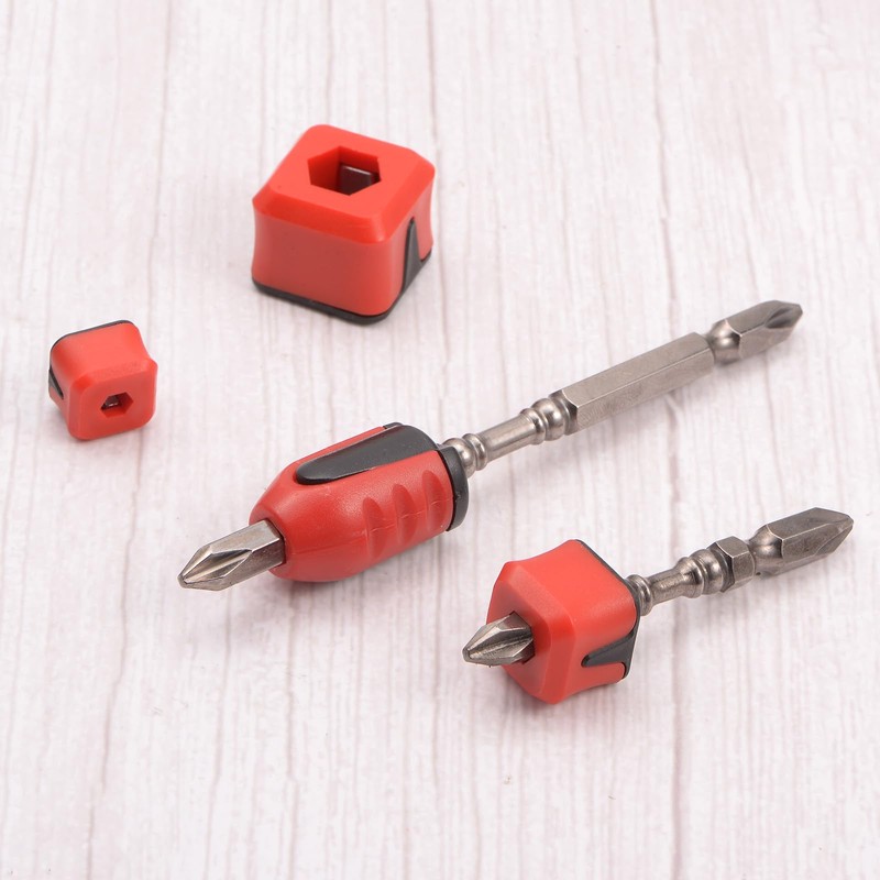 HARFINGTON Bit Magnetizer Ring 1/4" Hex Hole Removable Magnetic Screw