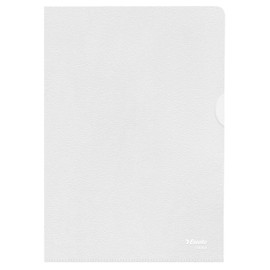 Leitz 54850 Standard Plus Document Wallet A5 Colourless PP Grained Waterproof Pack of 100