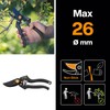Fiskars Pro Pruner P90, Cutting diameter: 2.6 cm, Steel blades