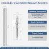 400pcs Hardware Nails Double Head Skirting Nails with 4 Tools