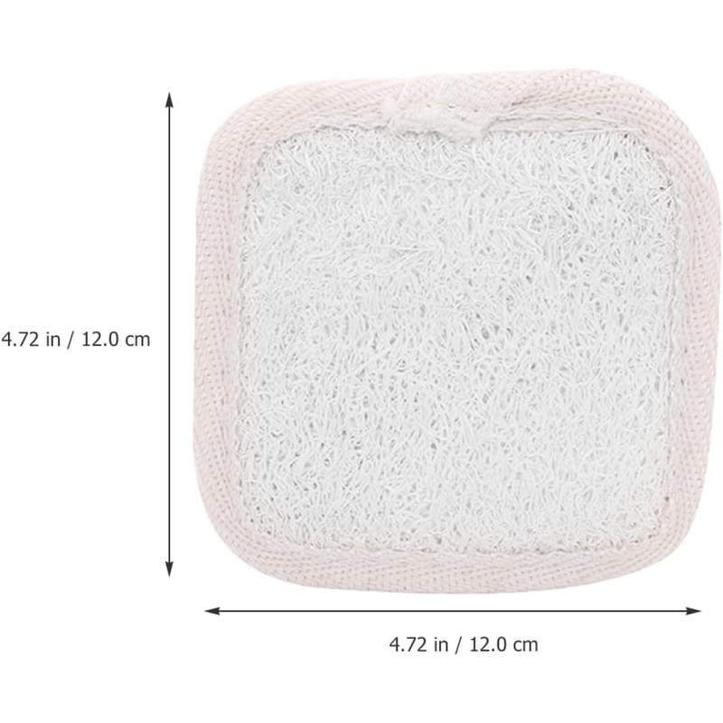 Esponja Vegetal para Ducha de Baño 5 Piezas, Lufa Beige