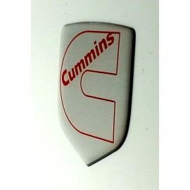 N/A GRILLE EMBLEM fits RAM DIESEL 2006-2010  Silver/Red OL