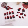 Generic Press on Nails short Fake Nails Glitter Nails Square