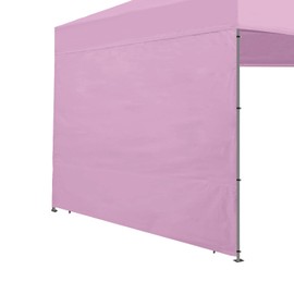 Joramoy Canopy Tent Sidewalls for 10×10 Pop Up Canopy, Instant Canopy SunWall with Waterproof and UV Protection Layer, Straight Leg Canopy Shade Wall, 1 Pack Sidewall Only(LightPink)