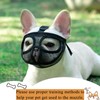 French Bulldog Muzzlem, Short Snout Dog Muzzle Adjustable Breathable Mesh
