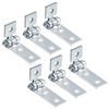 OTTFF 6 Pack 3 Hole Adjustable Hinges, 1-5/8" Strut Channel