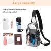 TINYAT Clear Sling Bag Stadium Approved Transparent Chest Bag with