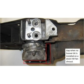 Awesome Powdercoat VW oil cooler sealing frame AKA hoover bit for stock doghouse shrouds