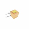 4 Pack Solid Wood Furniture Risers, Square Bed Sofa and