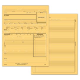 5Forms 4011 General Practice Record Without Accounts 8 1/4 x 10 3/4" Qty 100