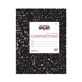 School Smart 1335763 Stiff Picture/Story Composition Book, 100 Sheets, 9-3/4 x 7-1/2 Inches