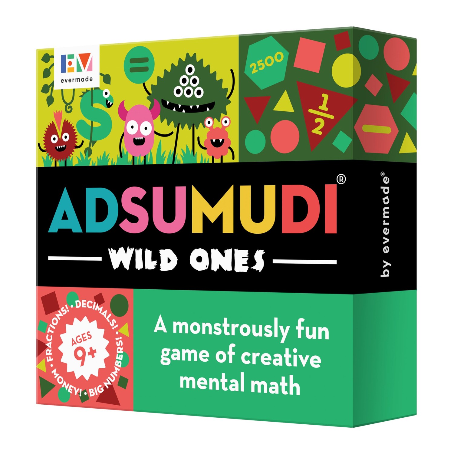 Evermade Adsumudi Math Game - Wild Ones - The Wildly Fun Game for Kids ...