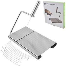 Bectyton Stainless Steel Cheese Slicer, Cheese Slicers for Block Cheese, Cheese Cutters for Block Cheese